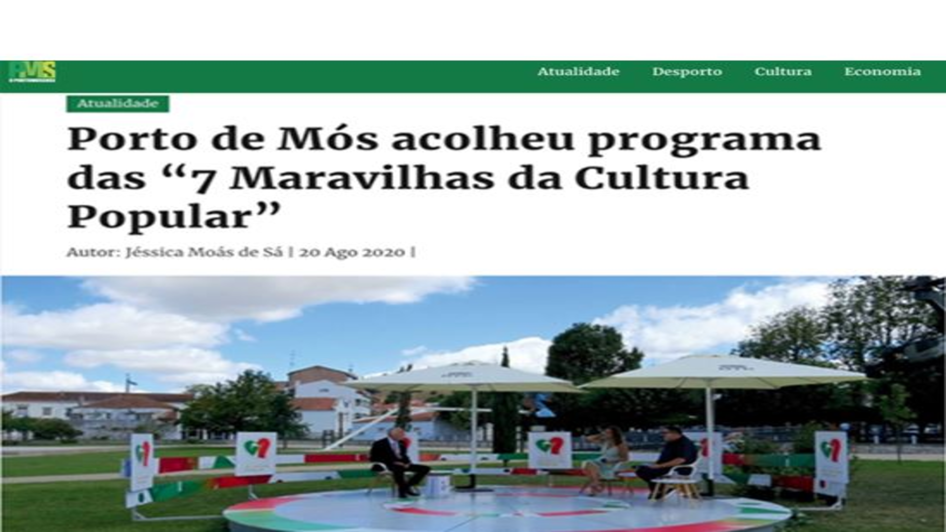 Porto de Mós acolheu o programa das 7 Maravilhas da Cultura Popular®