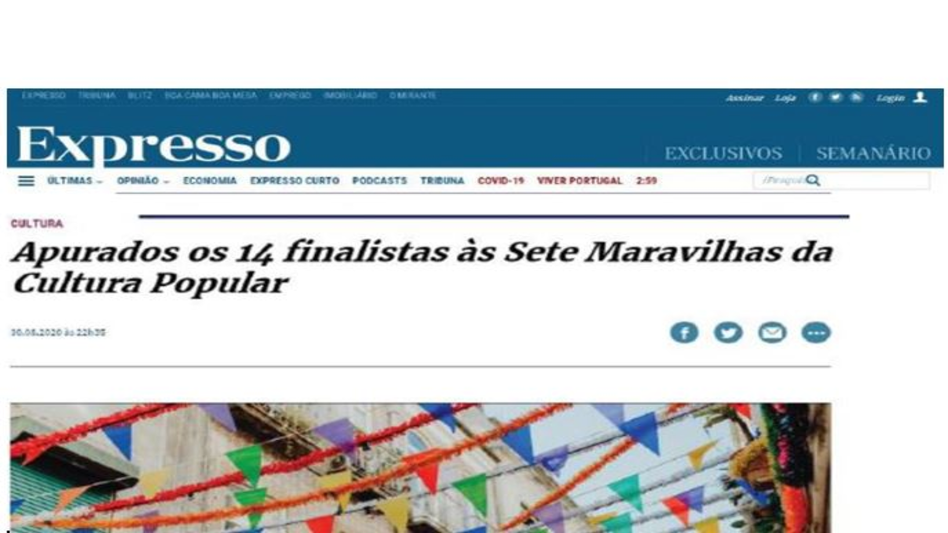 7 Maravilhas da Cultura Popular®- 14 Finalistas